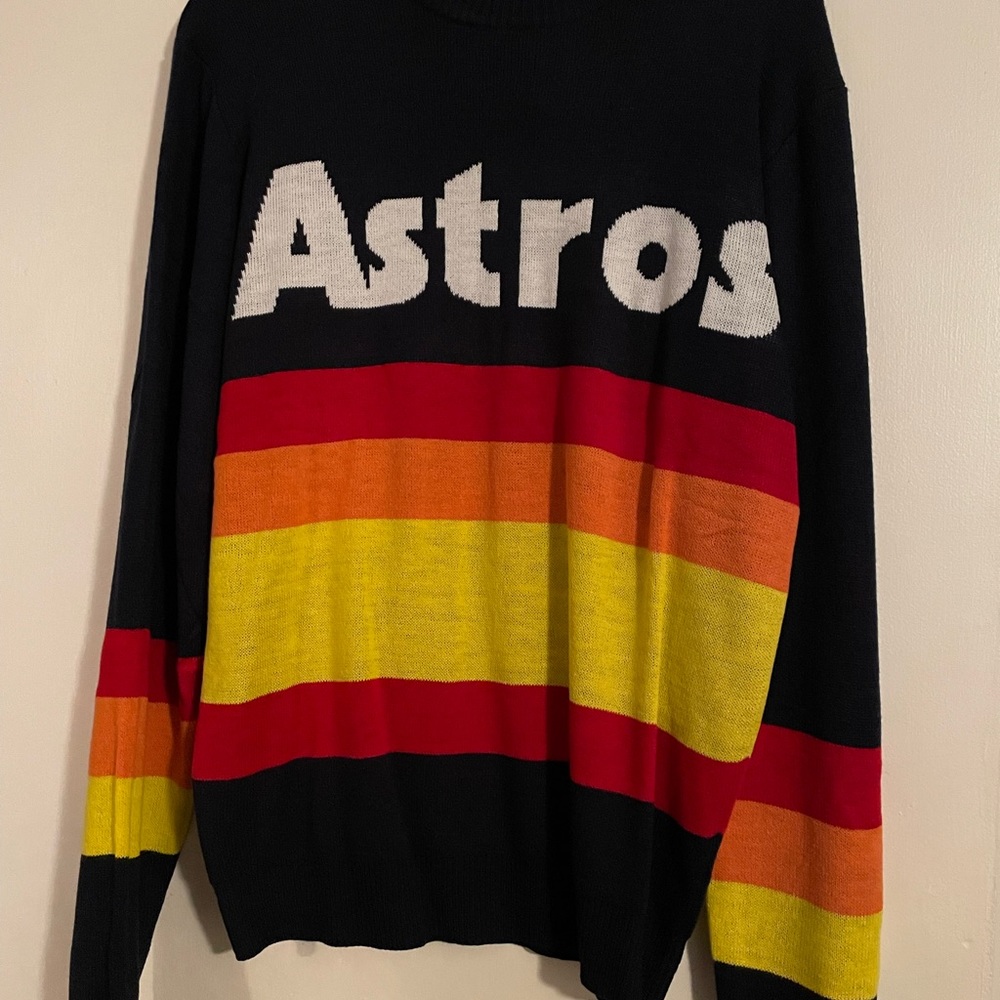 NWT Houston Astros Pull Over Sweater